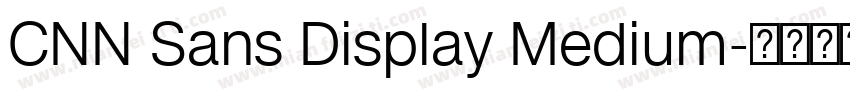 CNN Sans Display Medium字体转换